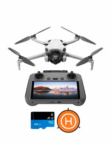 Drone DJI Mini 4 Pro con control RC 2 + Landing Pad y Micro SD 64 GB.