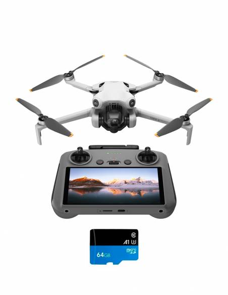Drone DJI Mini 4 Pro con control RC 2 + Micro SD 64GB